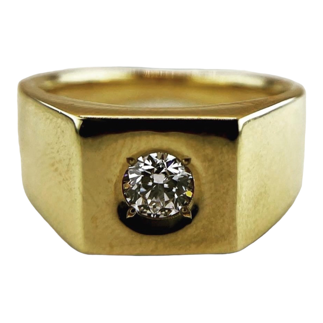 k18 ダイヤ　リング　天然ダイヤ　#13.5 メンズのアクセサリー(リング(指輪))の商品写真