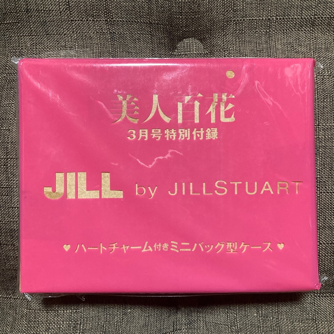 JILL by JILLSTUART(ジルバイジルスチュアート)のJILLby JILL STUARTハートチャーム付きミニバッグ型ケース レディースのファッション小物(ポーチ)の商品写真