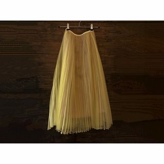 アダムエロぺ(Adam et Rope')の19,800円→7,500円　【匠プリーツ】オーガンジー シアープリーツスカート(ロングスカート)