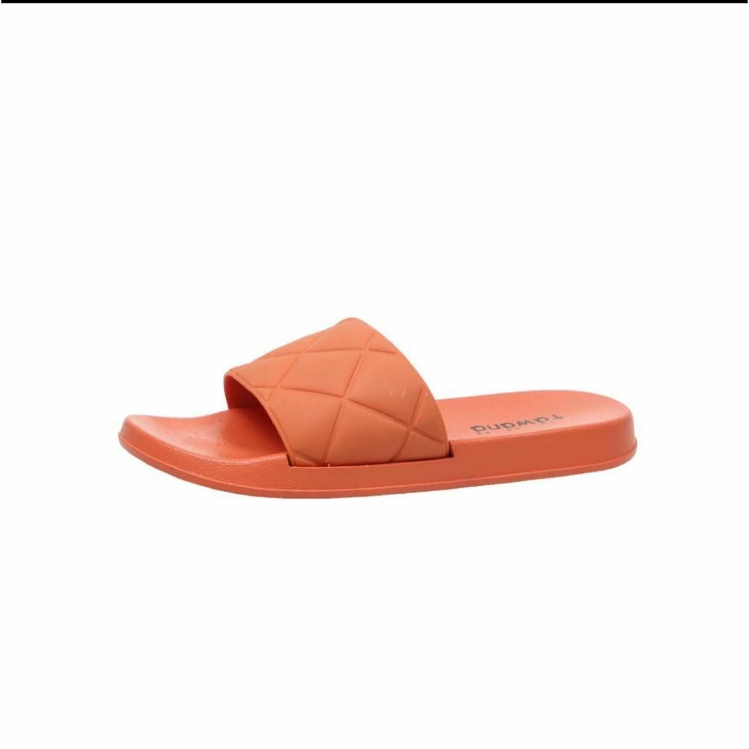 サンダル シューズ シャワーサンダル リゾート プール スリッパ オレンジ レディースの靴/シューズ(サンダル)の商品写真