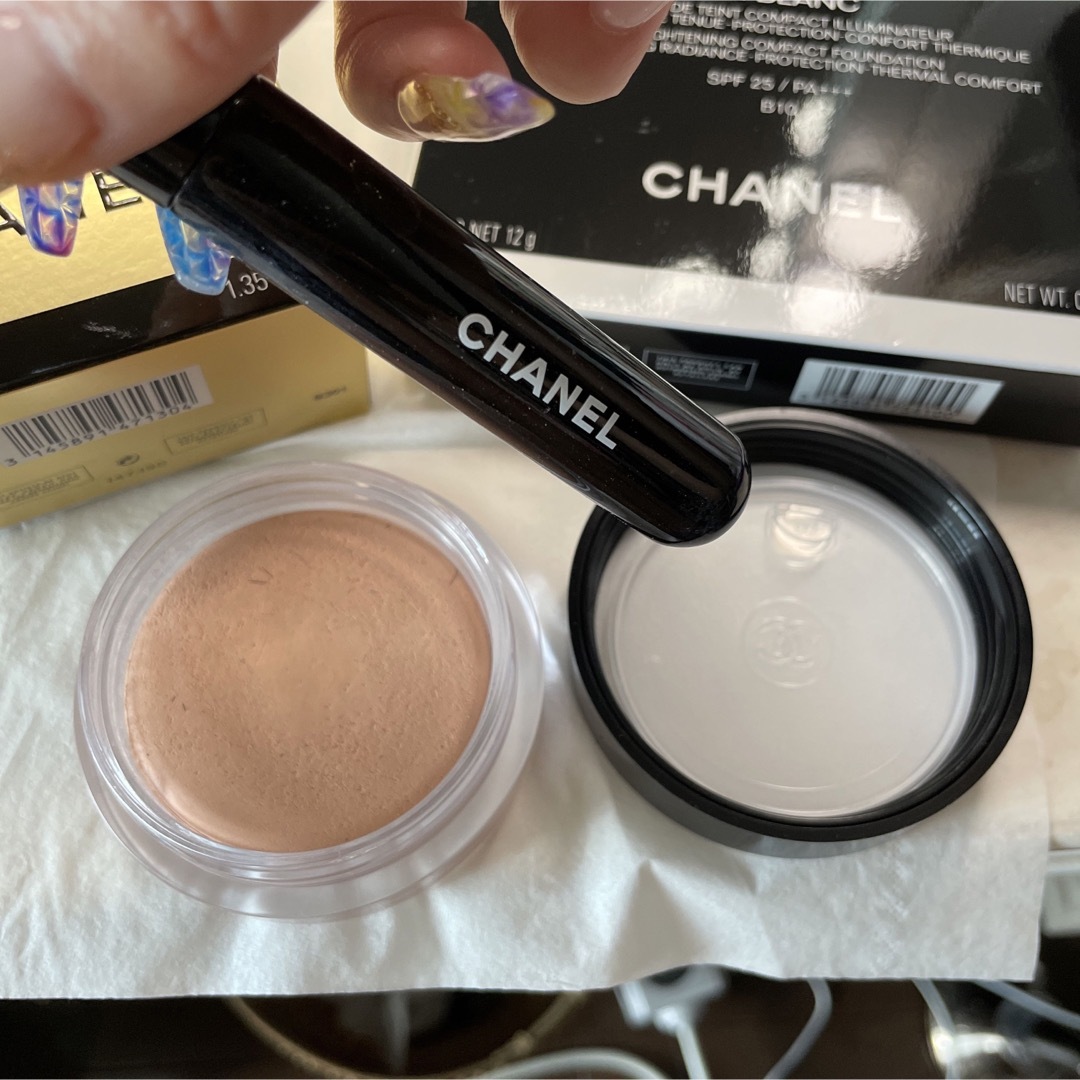 CHANEL(シャネル)のシャネル　レベージュ　ヘルシーグロウクリーム　ロージー　ベージュ コスメ/美容のベースメイク/化粧品(コントロールカラー)の商品写真