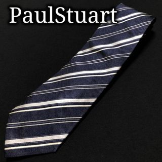 ポールスチュアート(Paul Stuart)のポールスチュアート レジメンタル ネイビー ネクタイ A104-B02(ネクタイ)