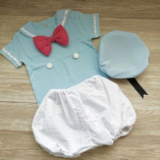 ドナルドダッグ　コスチューム　夏用　アヒルパンツ　ハンドメイド　コスプレ(衣装一式)