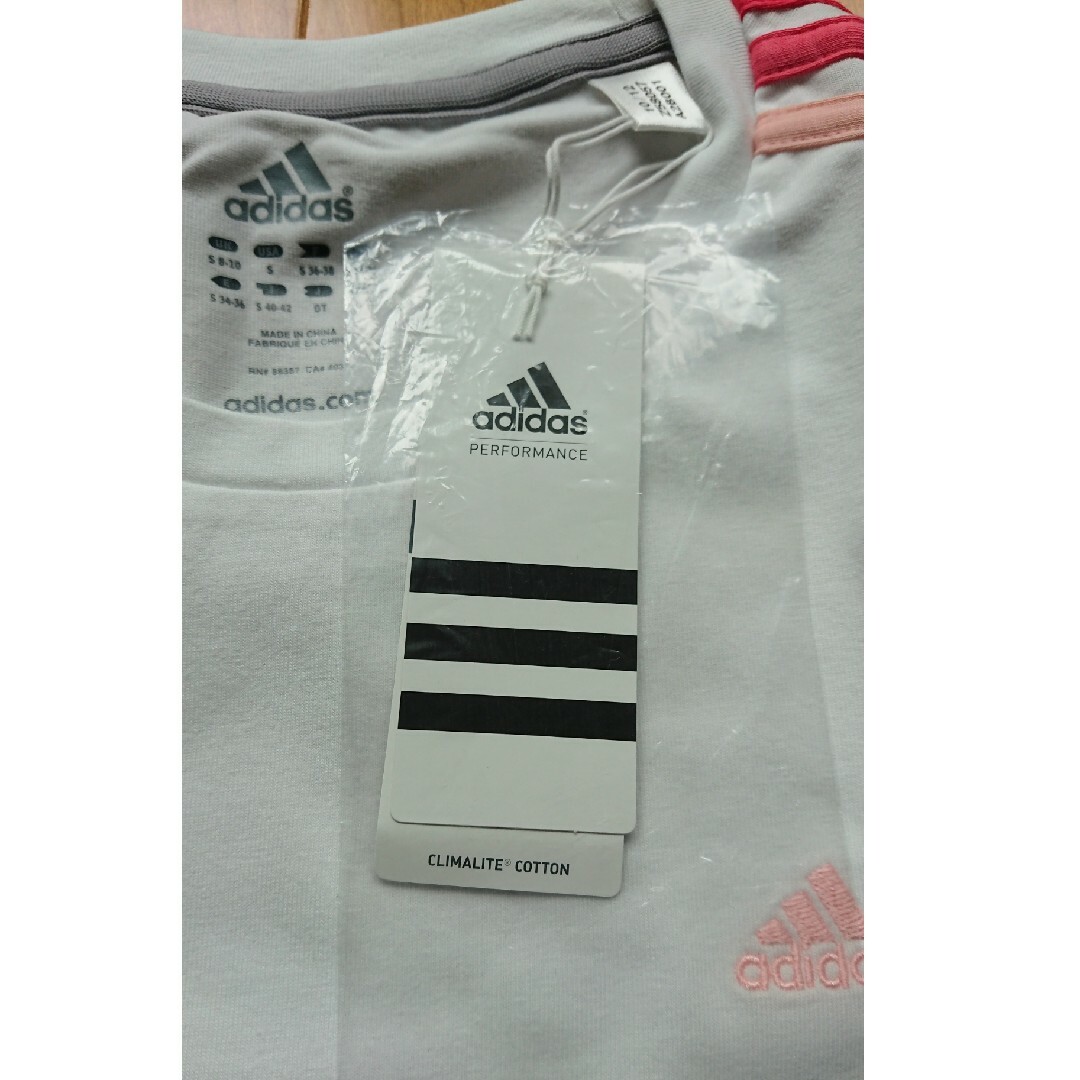 adidas(アディダス)の【未使用】adidas climalite cotton Tシャツ OT レディースのトップス(Tシャツ(半袖/袖なし))の商品写真