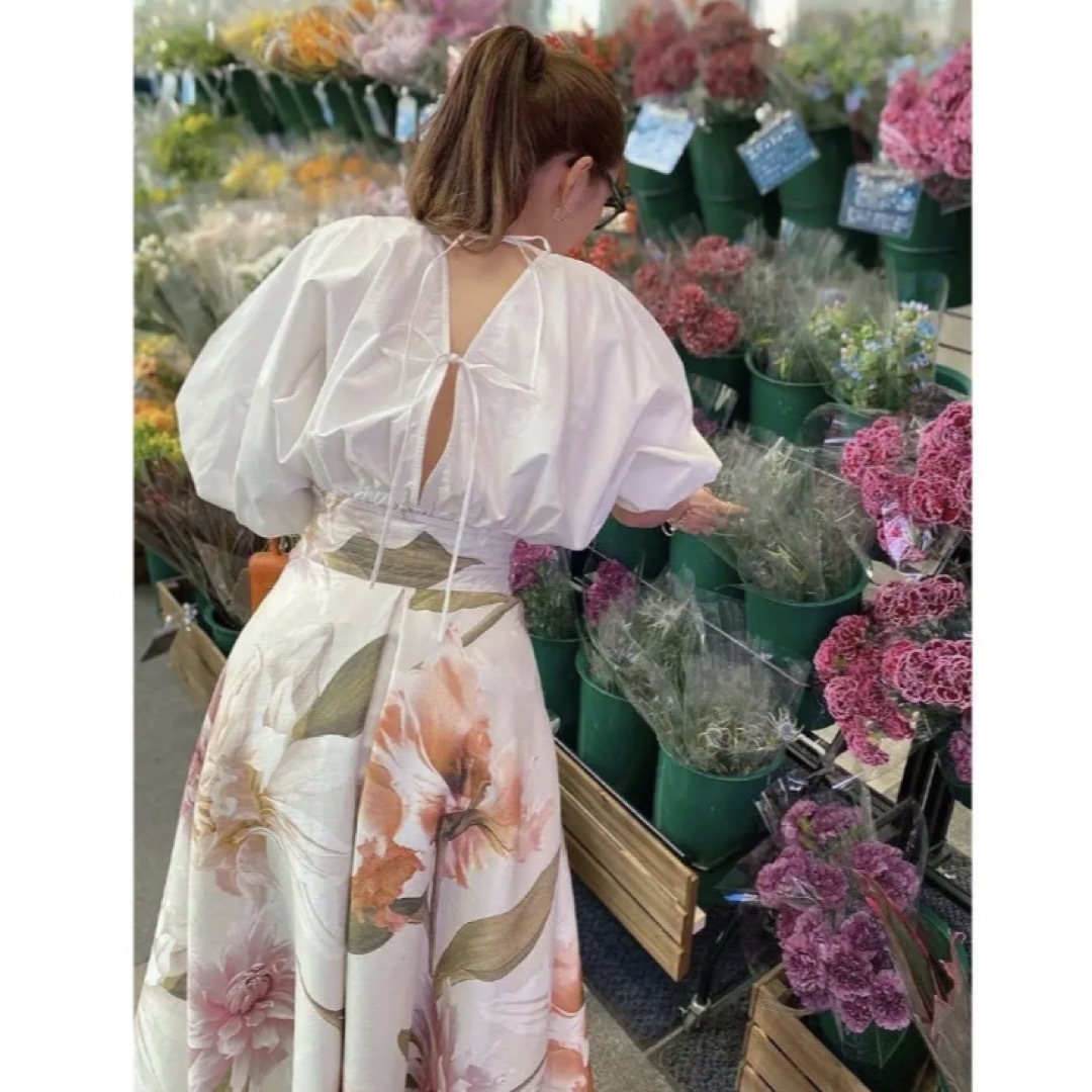 eimy istoire(エイミーイストワール)のeimy istoire☆Ramona flower ボリュームスカート レディースのスカート(ロングスカート)の商品写真