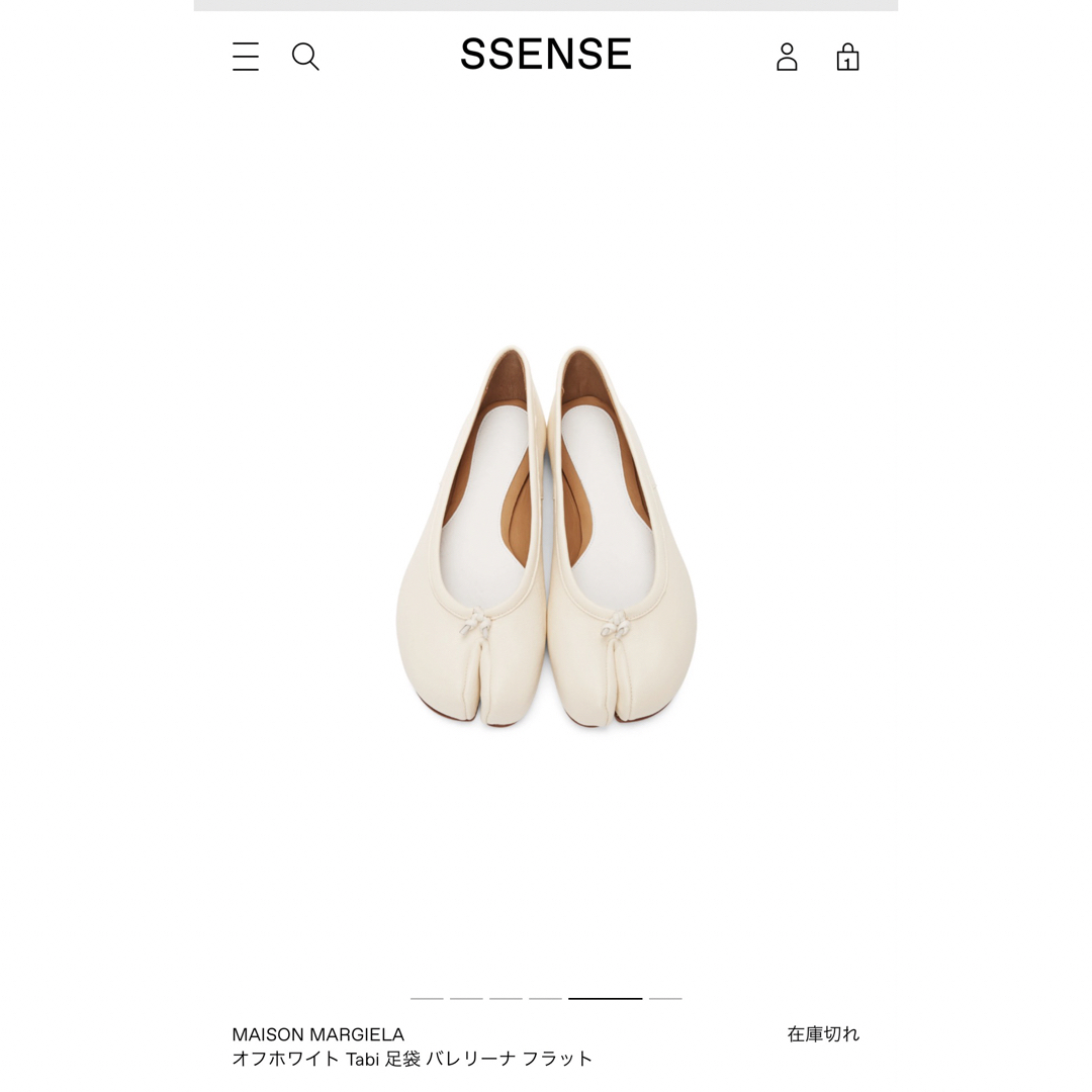 Maison Martin Margiela(マルタンマルジェラ)のマルジェラ　タビバレエ② レディースの靴/シューズ(バレエシューズ)の商品写真