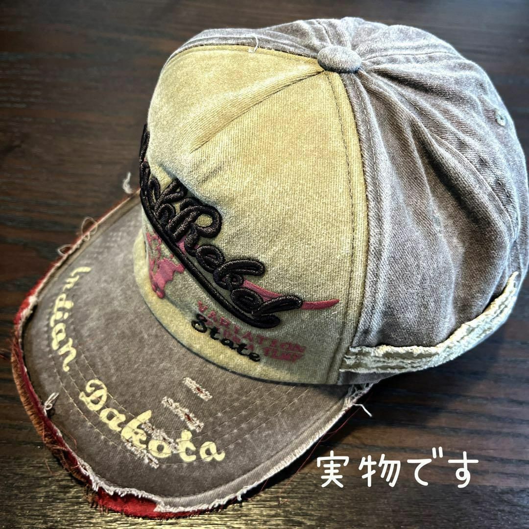 アメカジキャップ ヴィンテージキャップ メンズ レディース 帽子 ブラウン 茶の通販 by なお's shop｜ラクマ