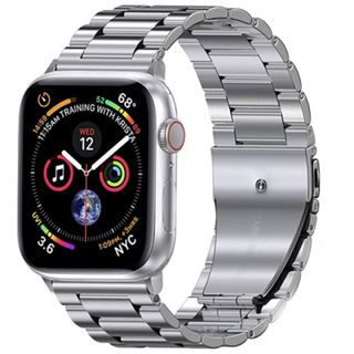 アップルウォッチ(Apple Watch)のApple Watch メタリック バンド 42/44/45mm シルバー(金属ベルト)