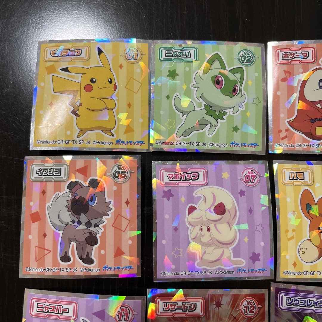 ポケモンウエハースチョコ コレクターズシール 黒いレックウザ&リコ