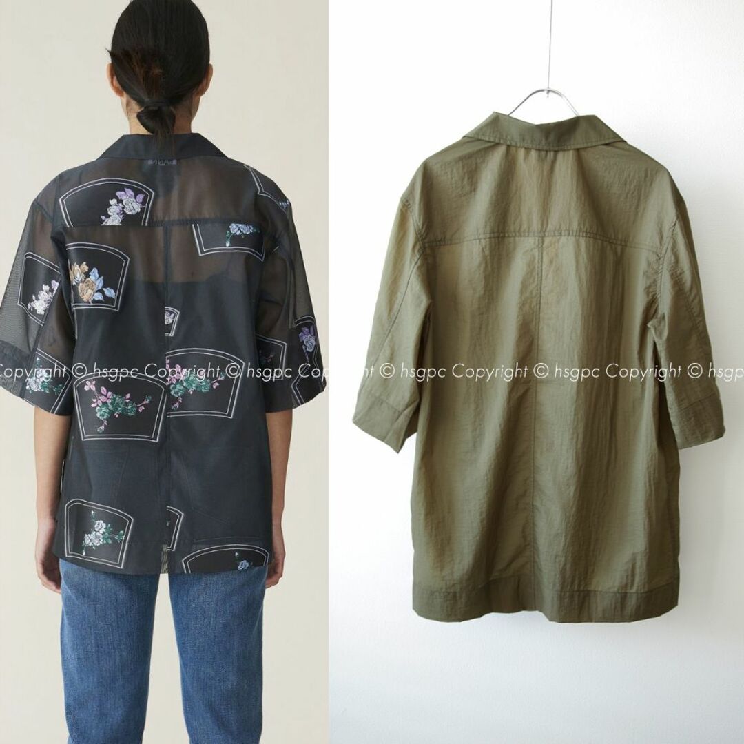 Maison Martin Margiela(マルタンマルジェラ)のGANNI ガニー KIMONO ラップ ブラウス シャツ トップス レディースのトップス(シャツ/ブラウス(半袖/袖なし))の商品写真