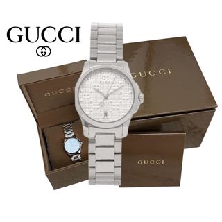 グッチ(Gucci)の新品未使用【グッチ】G-TIMELESS  ステンレス 耐水 YA126551(腕時計)