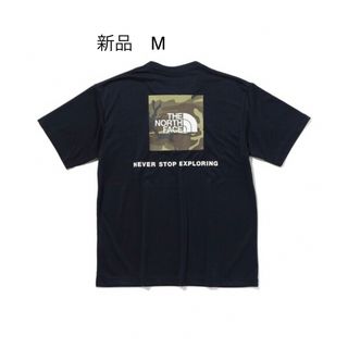 ザノースフェイス(THE NORTH FACE)の☆新品　ノースフェイス Square Camouflage Tee  黒　M☆(Tシャツ/カットソー(半袖/袖なし))