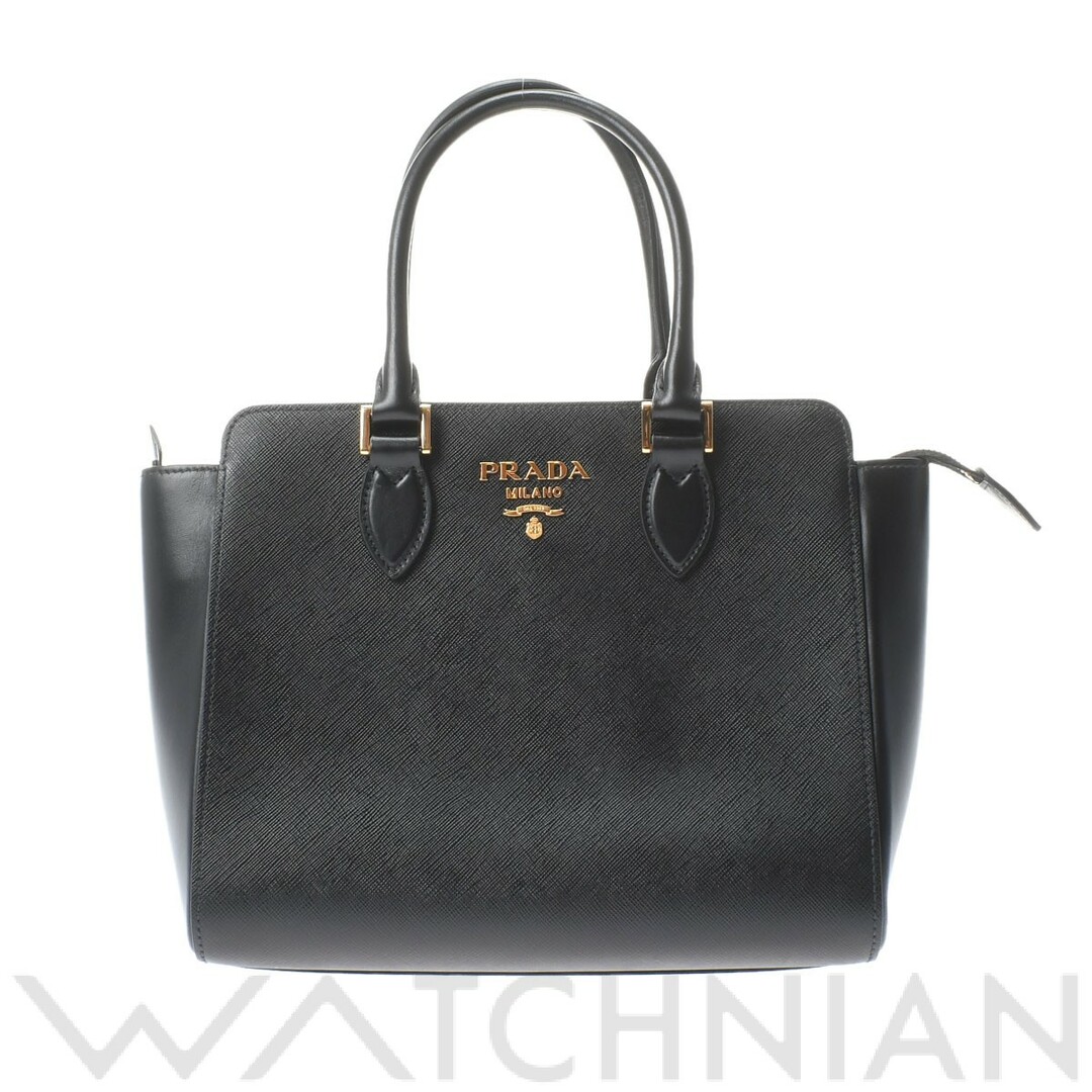 プラダ PRADA 1BA113 レディース ハンドバッグ ブラック /ゴールド金具 サフィアーノレザー