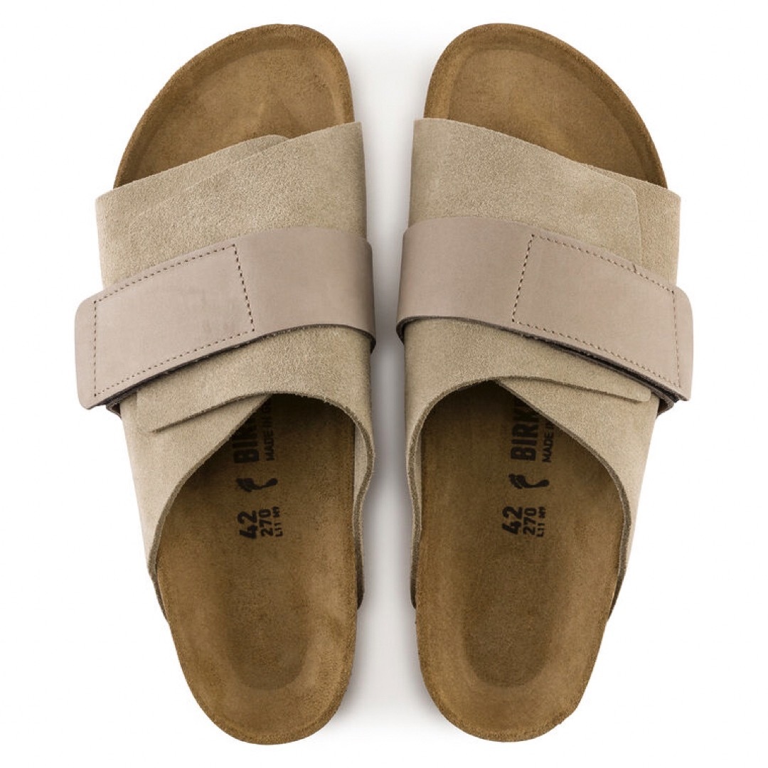 BIRKENSTOCK(ビルケンシュトック)のBIRKENSTOCK ビルケンシュトック Kyoto キョウト トープ メンズ メンズの靴/シューズ(サンダル)の商品写真