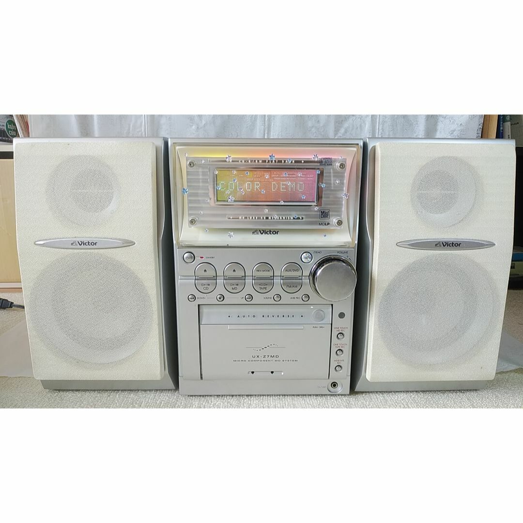 Victor(ビクター)のVictor　UX-Z7MD-S　CD-MDコンポ スマホ/家電/カメラのオーディオ機器(その他)の商品写真