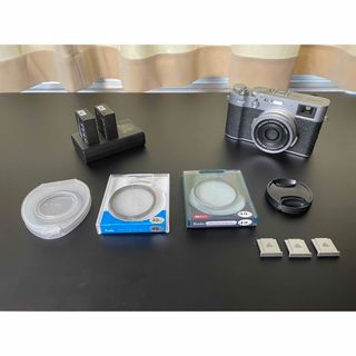 x100v シルバー　中古　付属品多数　fujifilm(コンパクトデジタルカメラ)