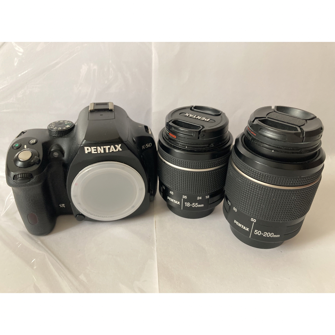 ジャンク品】PENTAX K-50 K-50 Wズームキット BLACK - デジタル一眼