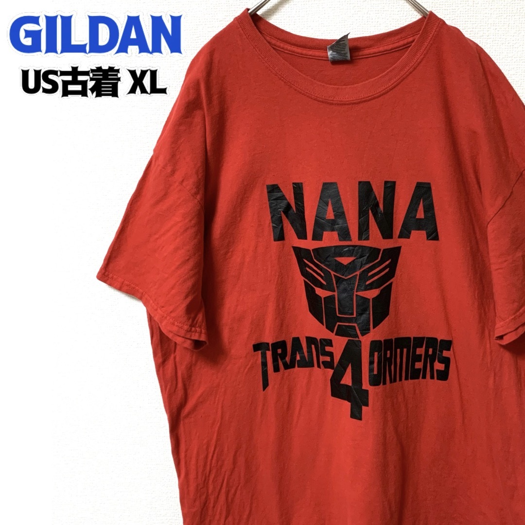 GILDAN(ギルタン)のUS古着 GILDAN Tシャツ トランスフォーマー アニメ ゆるだぼ ロゴ メンズのトップス(Tシャツ/カットソー(半袖/袖なし))の商品写真