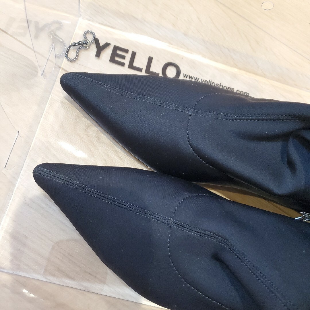 yello フラット ニーハイブーツ ブラック Mサイズフラットブーツ