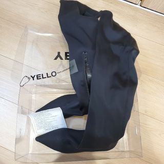 yello フラット ニーハイブーツ ブラック Mサイズ(ブーツ)