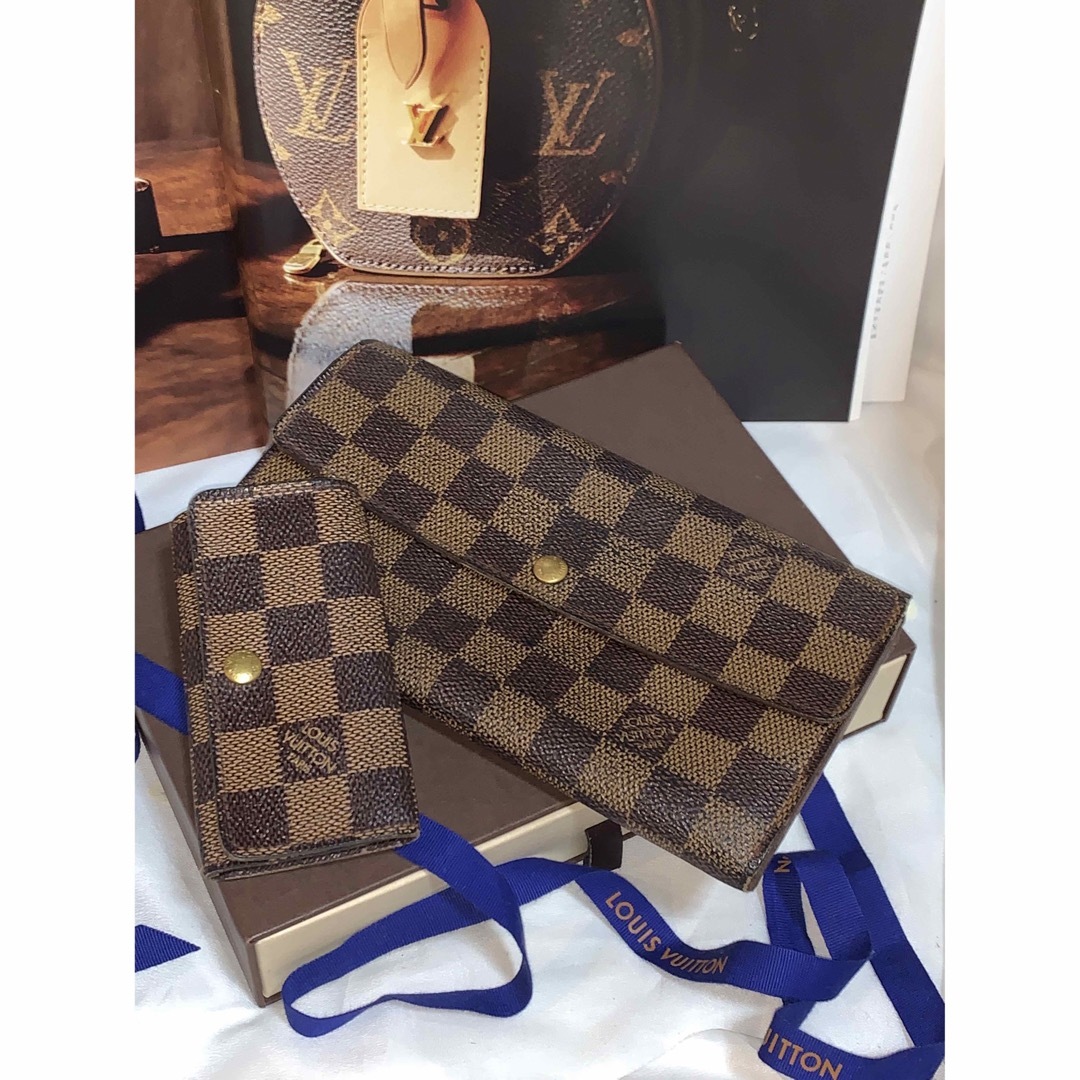 LOUIS VUITTON(ルイヴィトン)の☆ルイヴィトン・ポルトフォイユ・サラ　ダミエ長財布・キーケース！メンテナンス済！ メンズのファッション小物(長財布)の商品写真