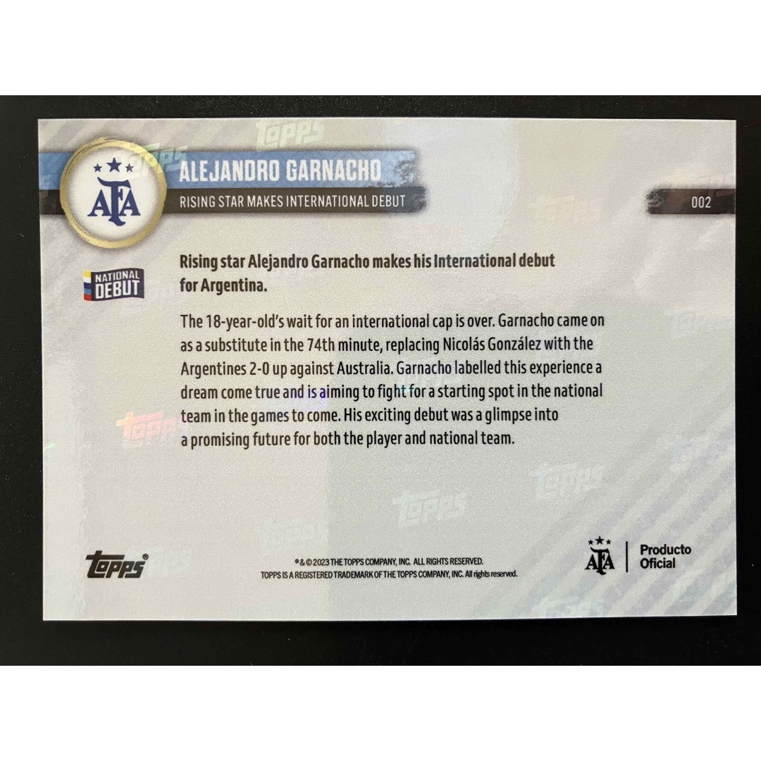 ガルナチョ ALEJANDRO GARNACHO Topps now オンライン限定 ガルナチョ ALEJANDRO GARNACHO Topps now オンライン限定