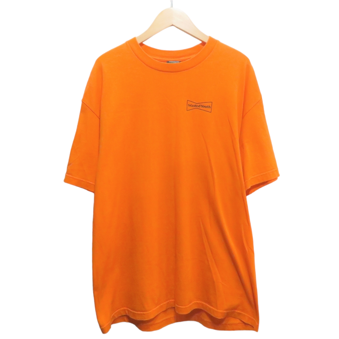 WASTED YOUTH LOGO S/S TEE ORANGE