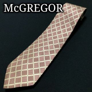 マックレガー(McGREGOR)のマクレガー マクレガー ライトベージュ＆グリーン ネクタイ A104-D01(ネクタイ)