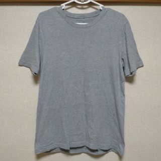 ムジルシリョウヒン(MUJI (無印良品))の無印良品 クルーネック Tシャツ 半袖 グレー Lサイズ(Tシャツ/カットソー(半袖/袖なし))