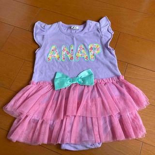 アナップキッズ(ANAP Kids)のANAPキッズスカートロンパース ワンピース(ロンパース)