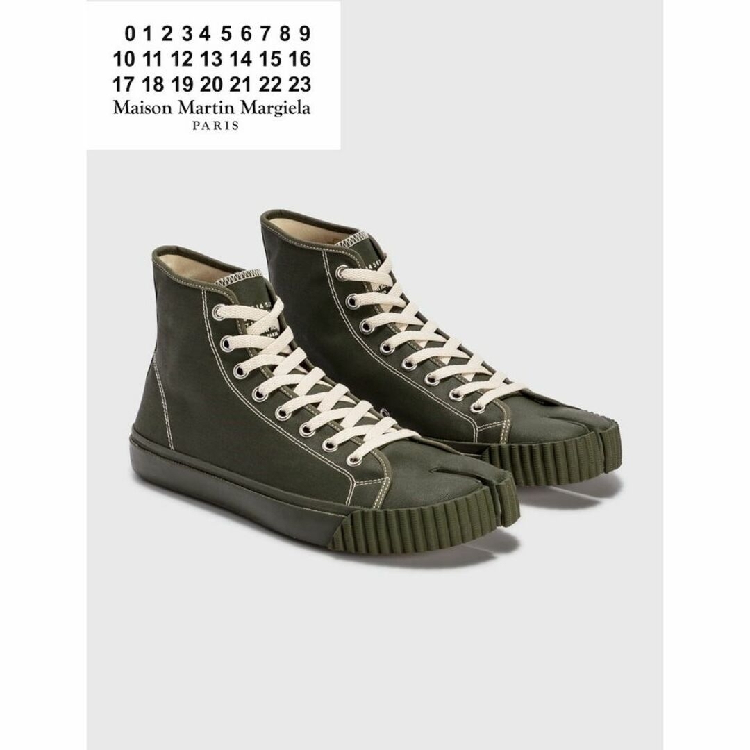 MAISON MARGIELA TABI キャンバス ハイトップ スニーカー