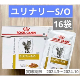 ロイヤルカナン(ROYAL CANIN)のロイヤルカナン ユリナリーs/o パウチ 猫 ウエット 16袋(ペットフード)