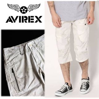 アヴィレックス(AVIREX)の《アヴィレックス》新品 カモフラストレッチ クロップドパンツ M(W78)(ワークパンツ/カーゴパンツ)