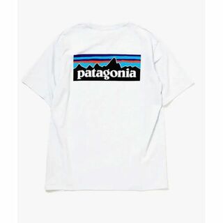 即日発送 新品 M パタゴニア 日本サイズL P6 ロゴ Tシャツ白2018新作