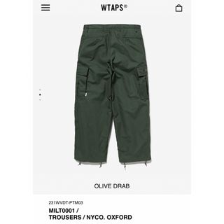 WTAPS MILT0001 TROUSERS NYCO OXFORD