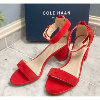 コールハーン(Cole Haan)のコールハーン6B 美脚アンクルストラップサンダル美品(サンダル)