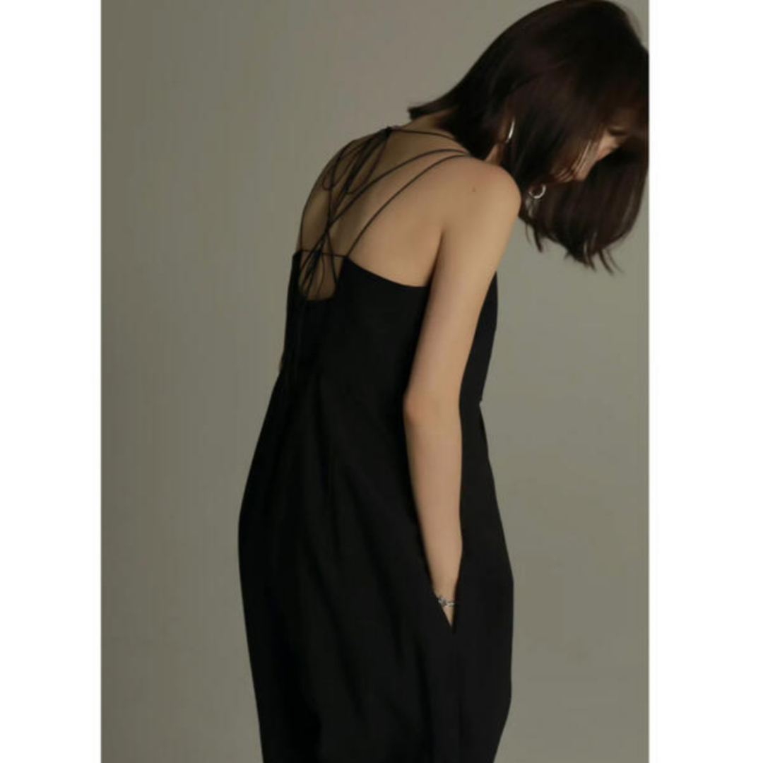 louren / back open cocoon jumpsuitレディース