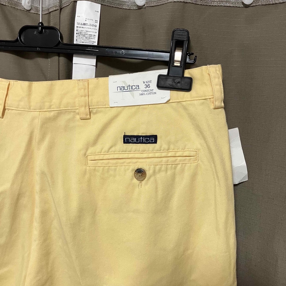 POLO RALPH LAUREN(ポロラルフローレン)の新品 Nautica ノーティカ タック入りチノショーツ デッドストックW36 メンズのパンツ(ショートパンツ)の商品写真