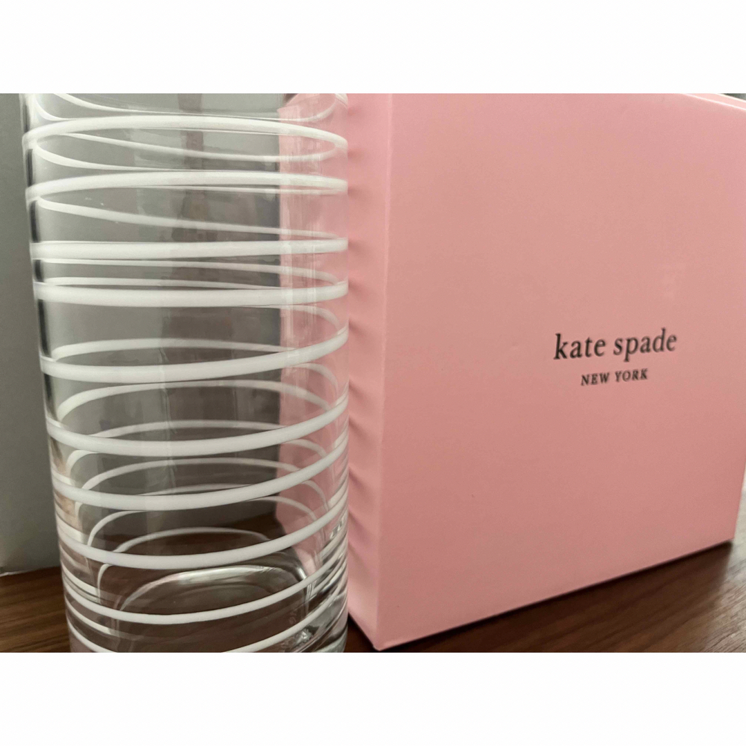 kate spade new york(ケイトスペードニューヨーク)のkate spade♤ペアグラス インテリア/住まい/日用品のキッチン/食器(グラス/カップ)の商品写真