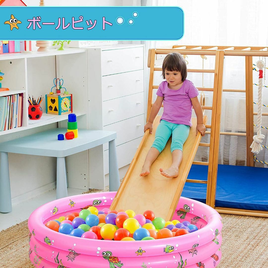 【色: ブルー】RHESHINE プール 子供用 ペット用 ビニールプール 円型
