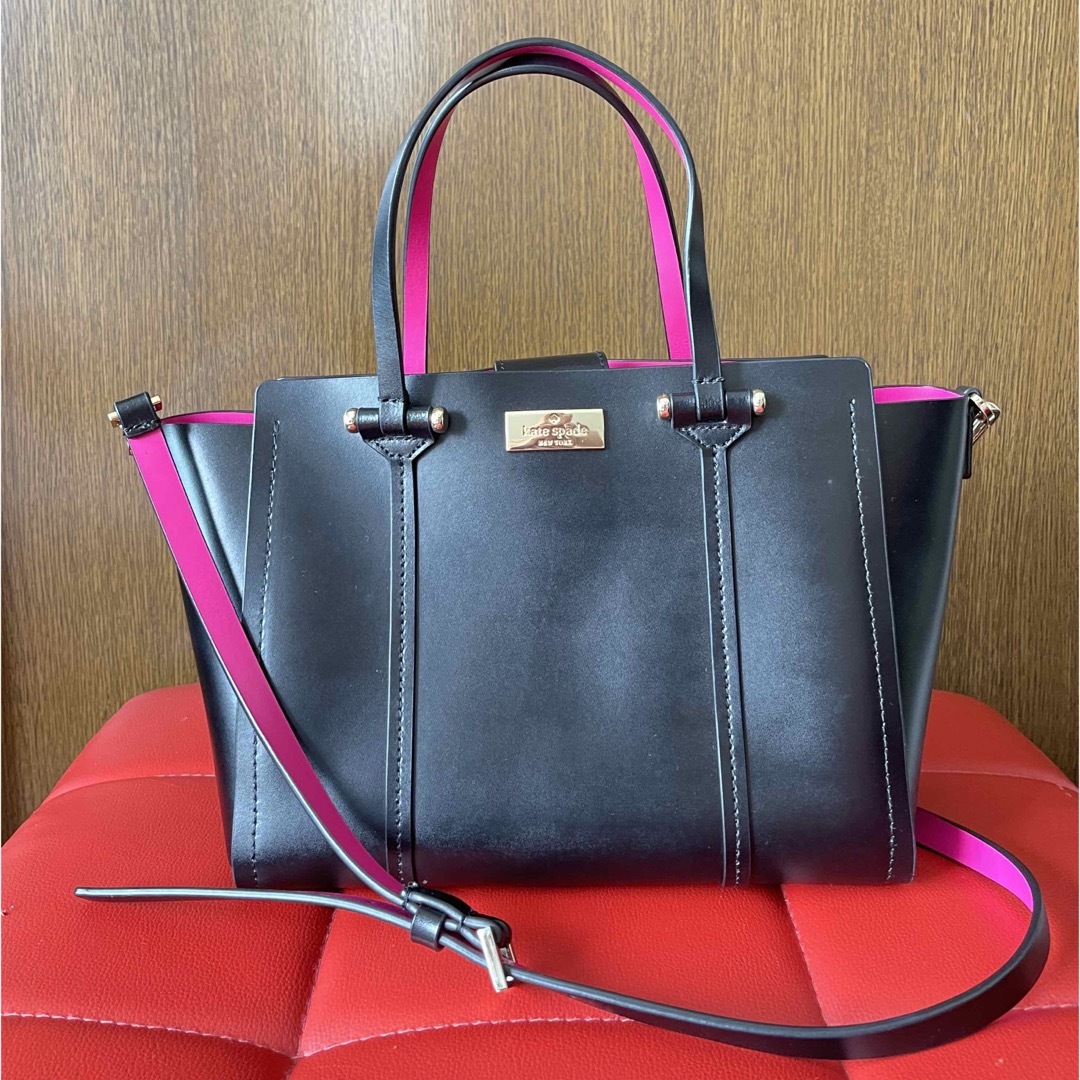 kate spade ほぼ新品♡ 2wayハンドバッグ プラム ロンエーカー-