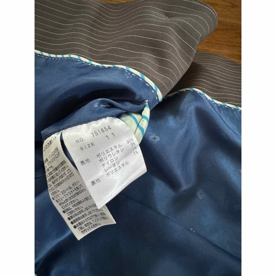 ORIHICA(オリヒカ)の洗えるORIHIKAオリヒカのウォッシャブルスーツ11号半袖シャツの3点セット レディースのフォーマル/ドレス(スーツ)の商品写真