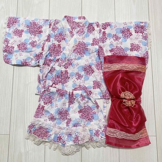 シマムラ(しまむら)のしまむら　浴衣　甚平　80 女の子　セパレート　夏祭り(甚平/浴衣)