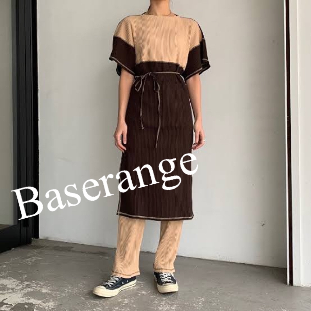 Baserange CLAIR DRESS RIB FLEECE ベースレンジ レディースのワンピース(ロングワンピース/マキシワンピース)の商品写真