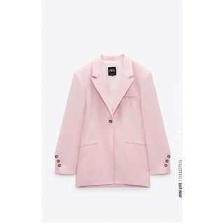 ZARA  ザラ　ジャケット　くすみカラーピンク　サイズL-LL