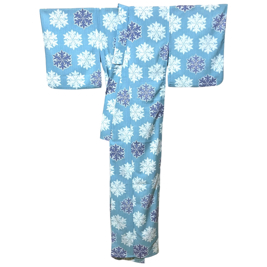 kira215》美品⭐️浴衣 ゆかた 撫松庵 水色 氷-
