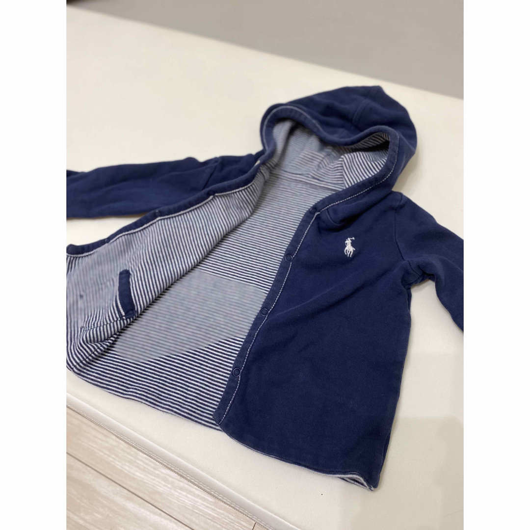 POLO RALPH LAUREN(ポロラルフローレン)のラルフローレンリバーシブルパーカー キッズ/ベビー/マタニティのベビー服(~85cm)(カーディガン/ボレロ)の商品写真