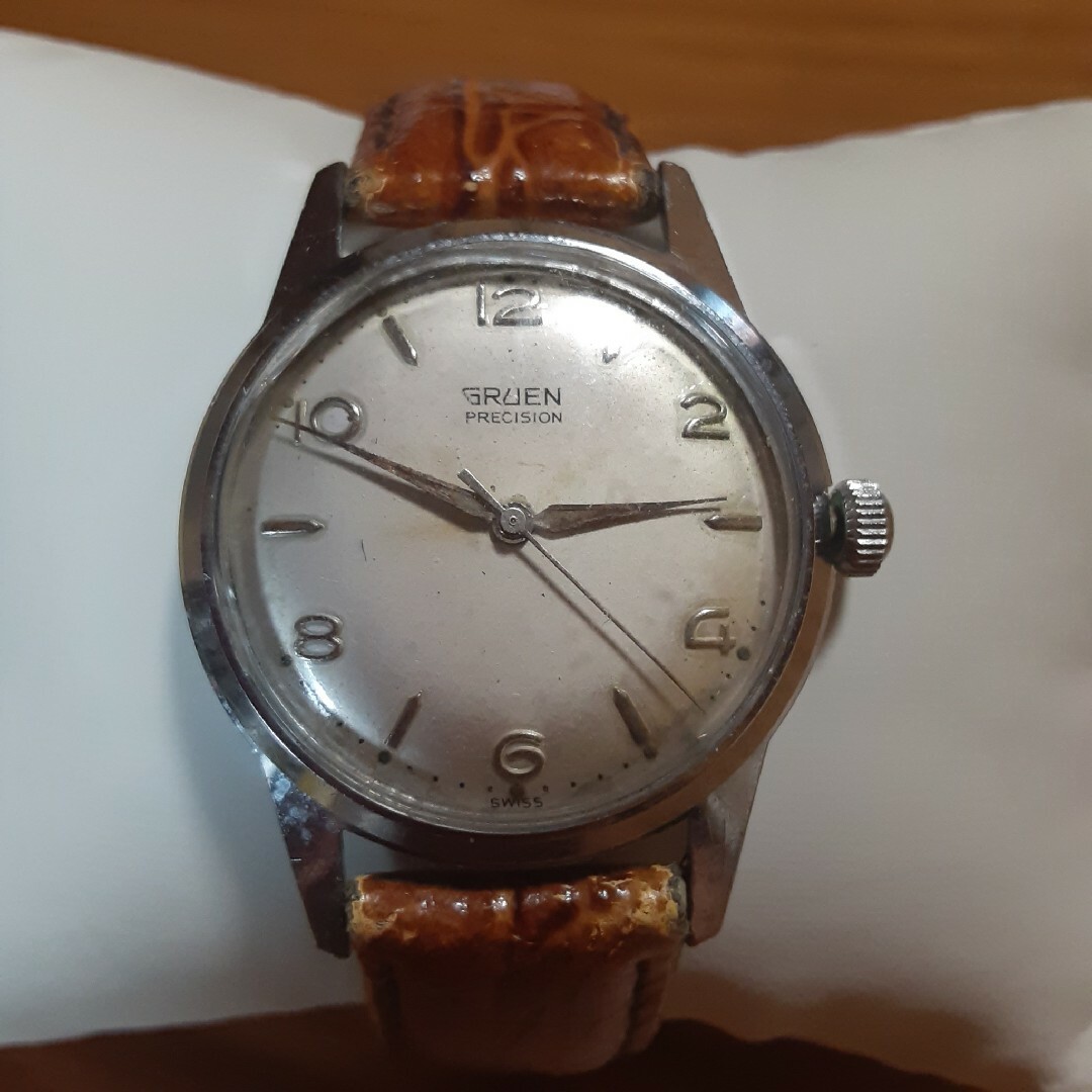 グリュエン gruen 手巻きメンズ腕時計 稼働品 ビンテージ アンティーク
