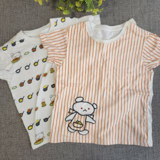 ユニクロ(UNIQLO)の【Tシャツ　100】キッズ　しろくまちゃんのほっとけーき　絵本(Tシャツ/カットソー)