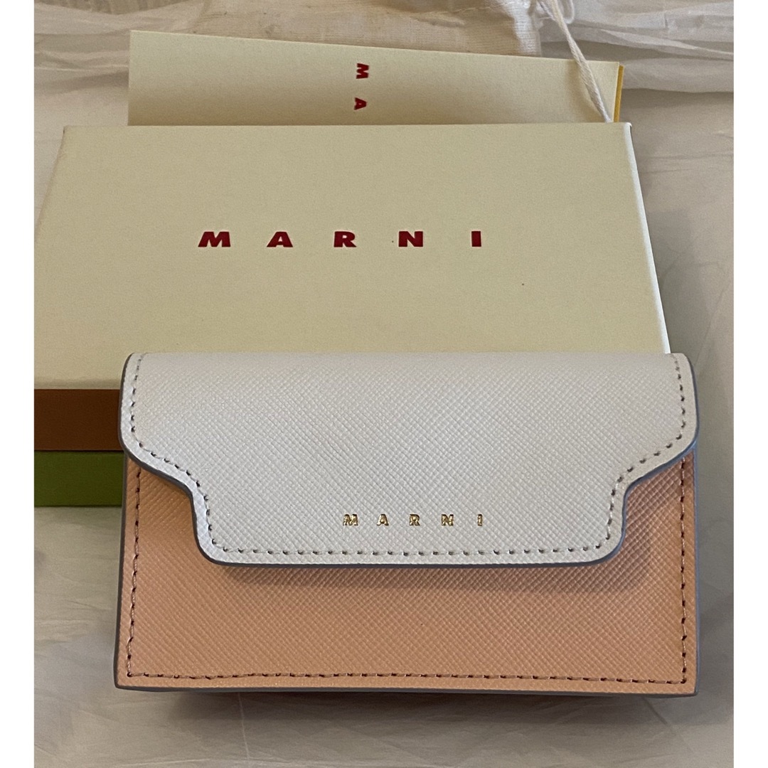 Marni - マルニ MARNI トランク TRUNK カードケース ピンク ホワイトの